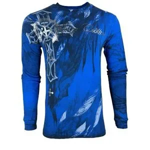 Xtreme Couture By Affliction Men's Faith Driven Graphic T-Shirt – Y2K Style Crewneck